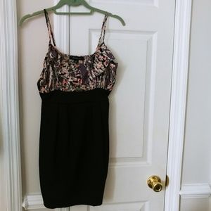 Forever 21 black and purple mini dress